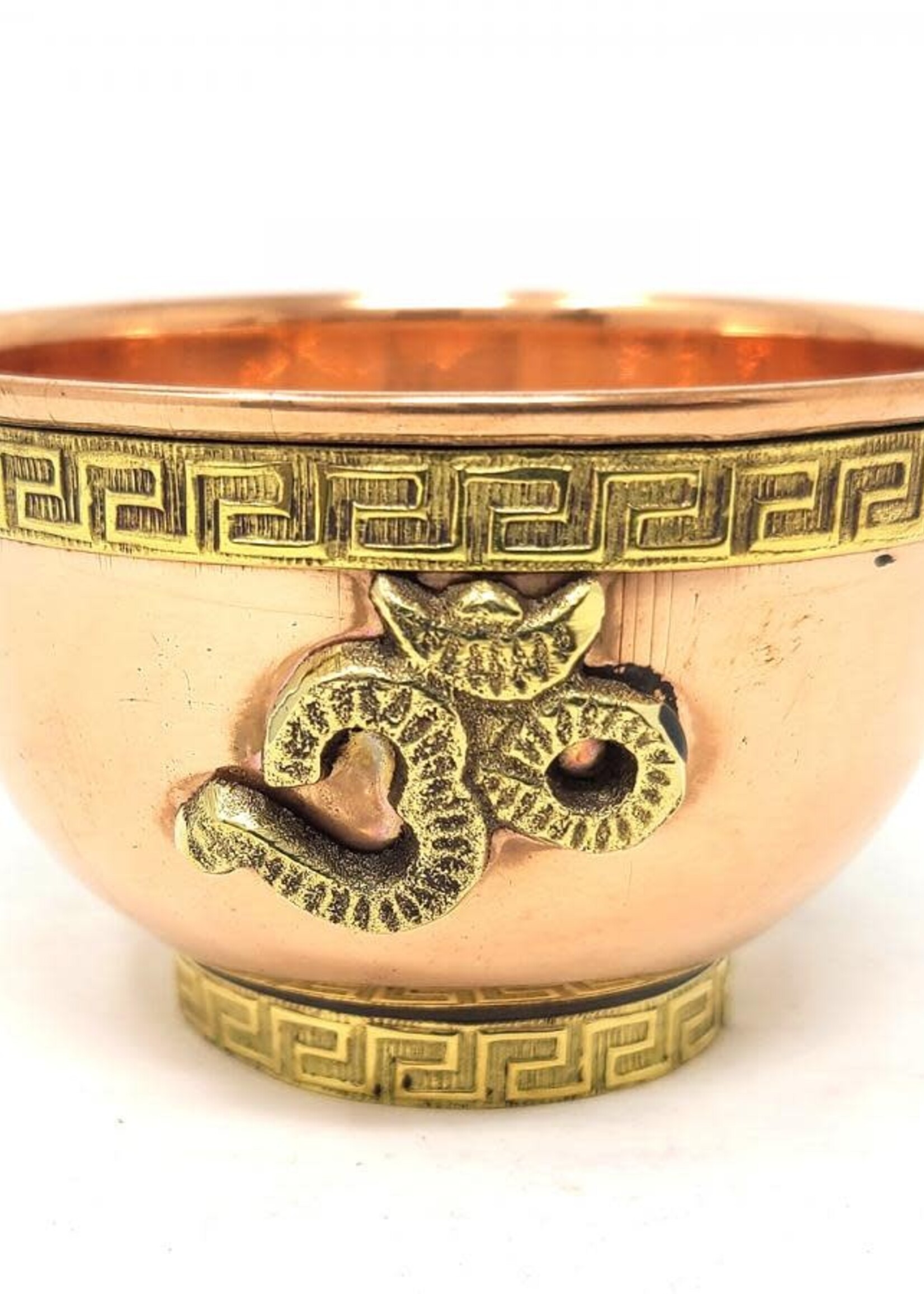 Om Copper Offering Bowl