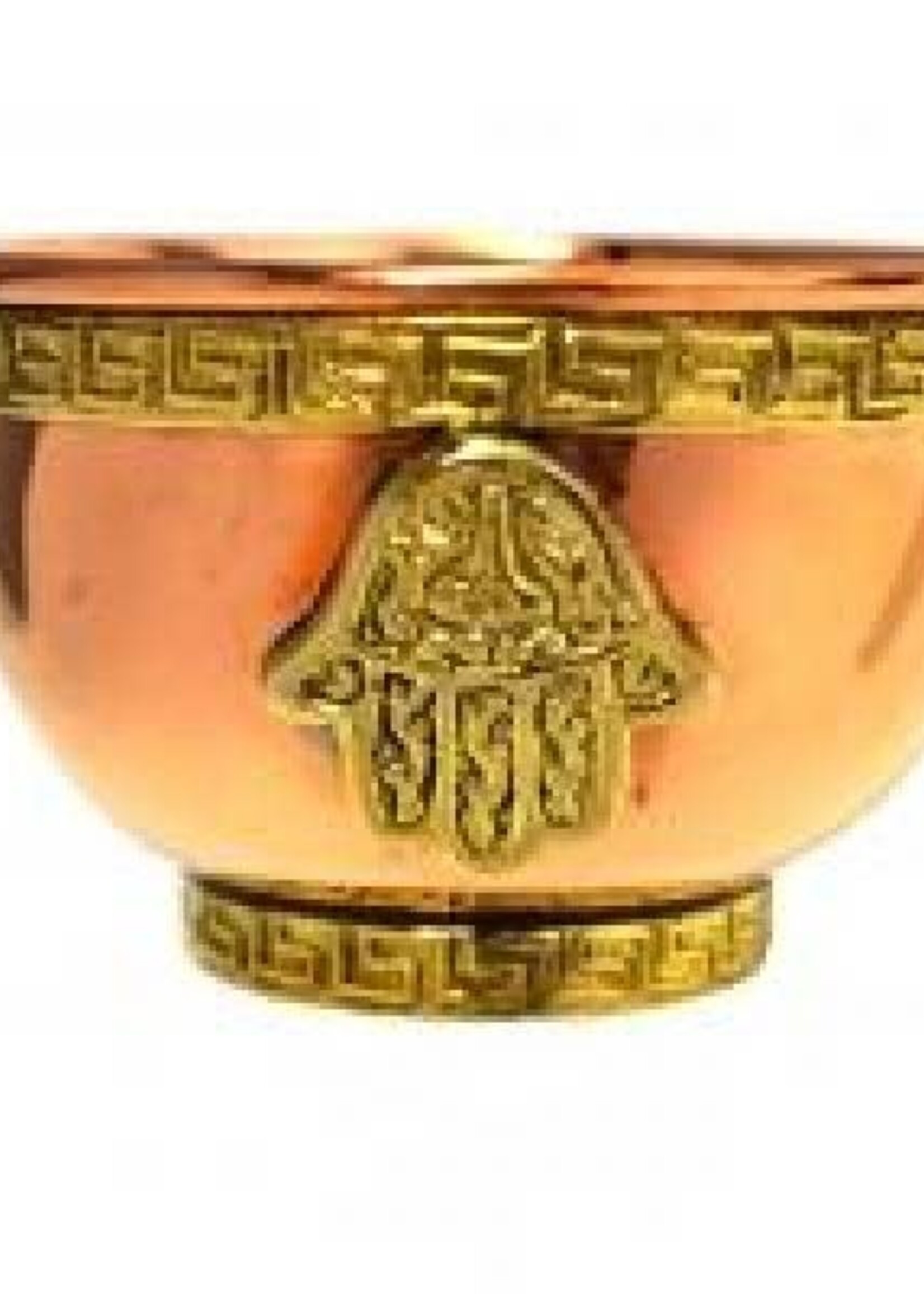 Hand of Compassion (Hamsa Hand) Symbol Copper Offering Bowl