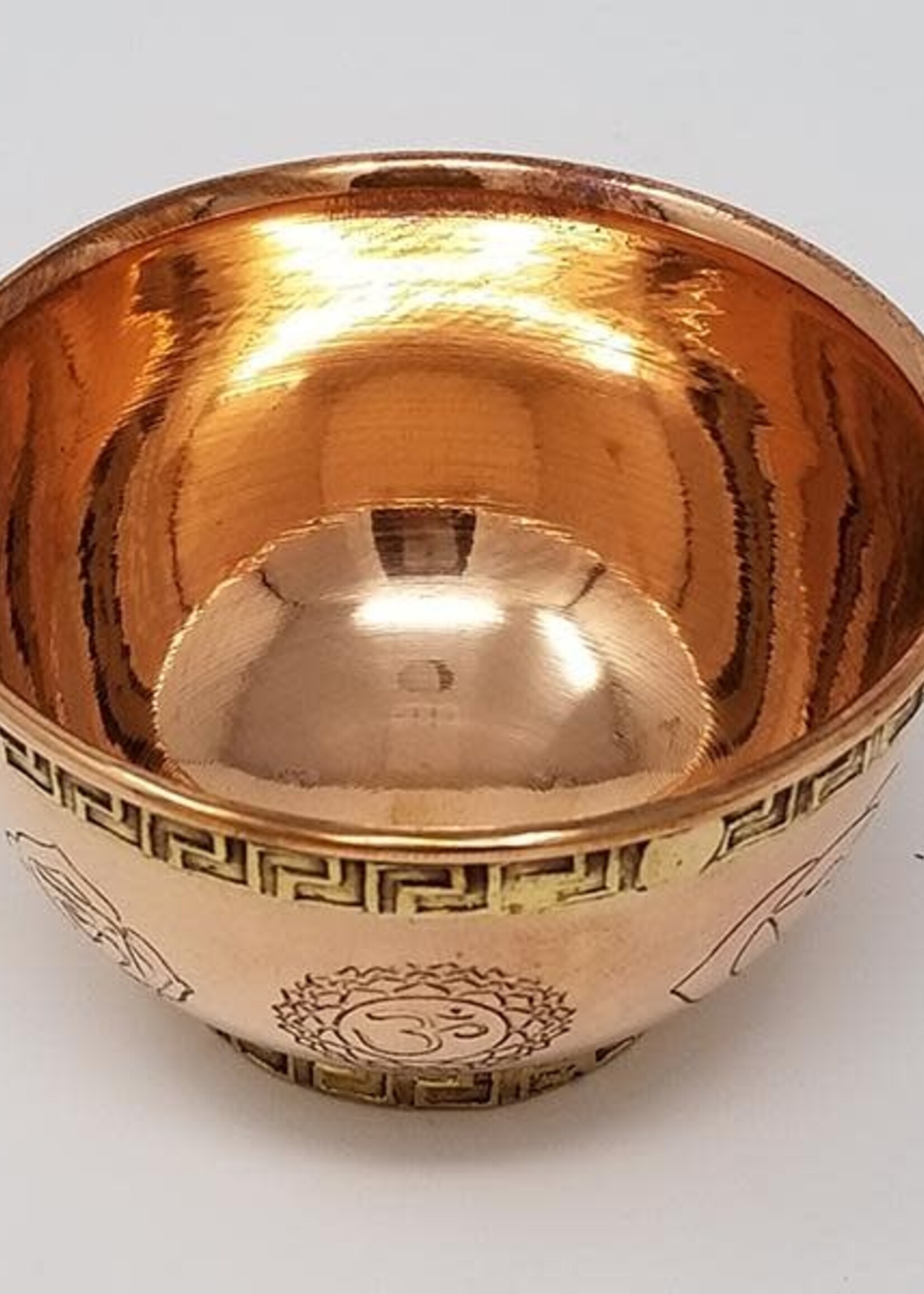 7 Chakra Symbol Copper Offering Bowl