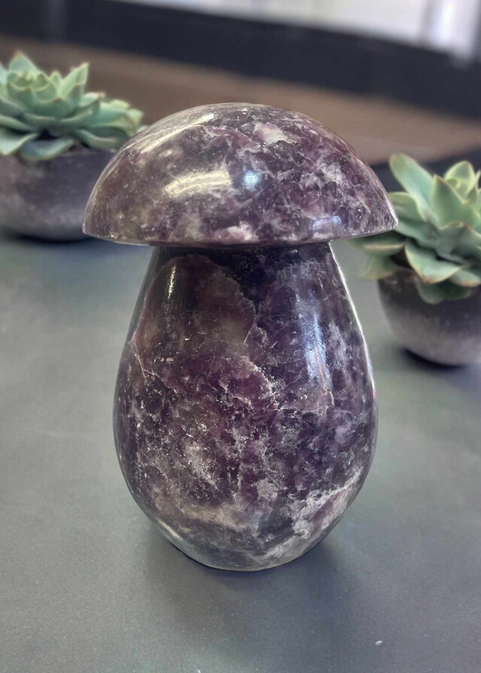 Lepidolite Crystal Mushroom