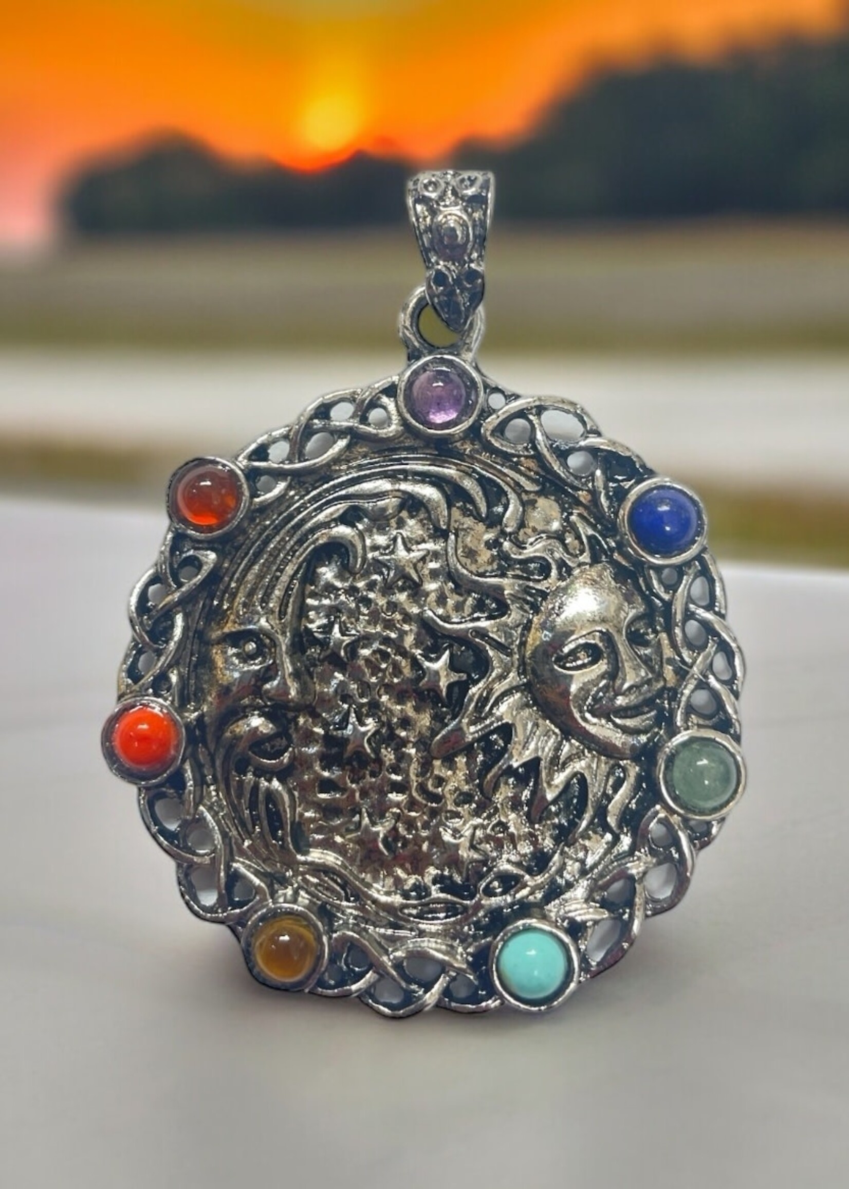 Sun & Moon Chakra Pendant