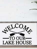 Charming Willows Welcome To The Lake House Sign 902