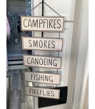Ragon House Campfires hanging signs
