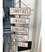 Ragon House Campfires hanging signs