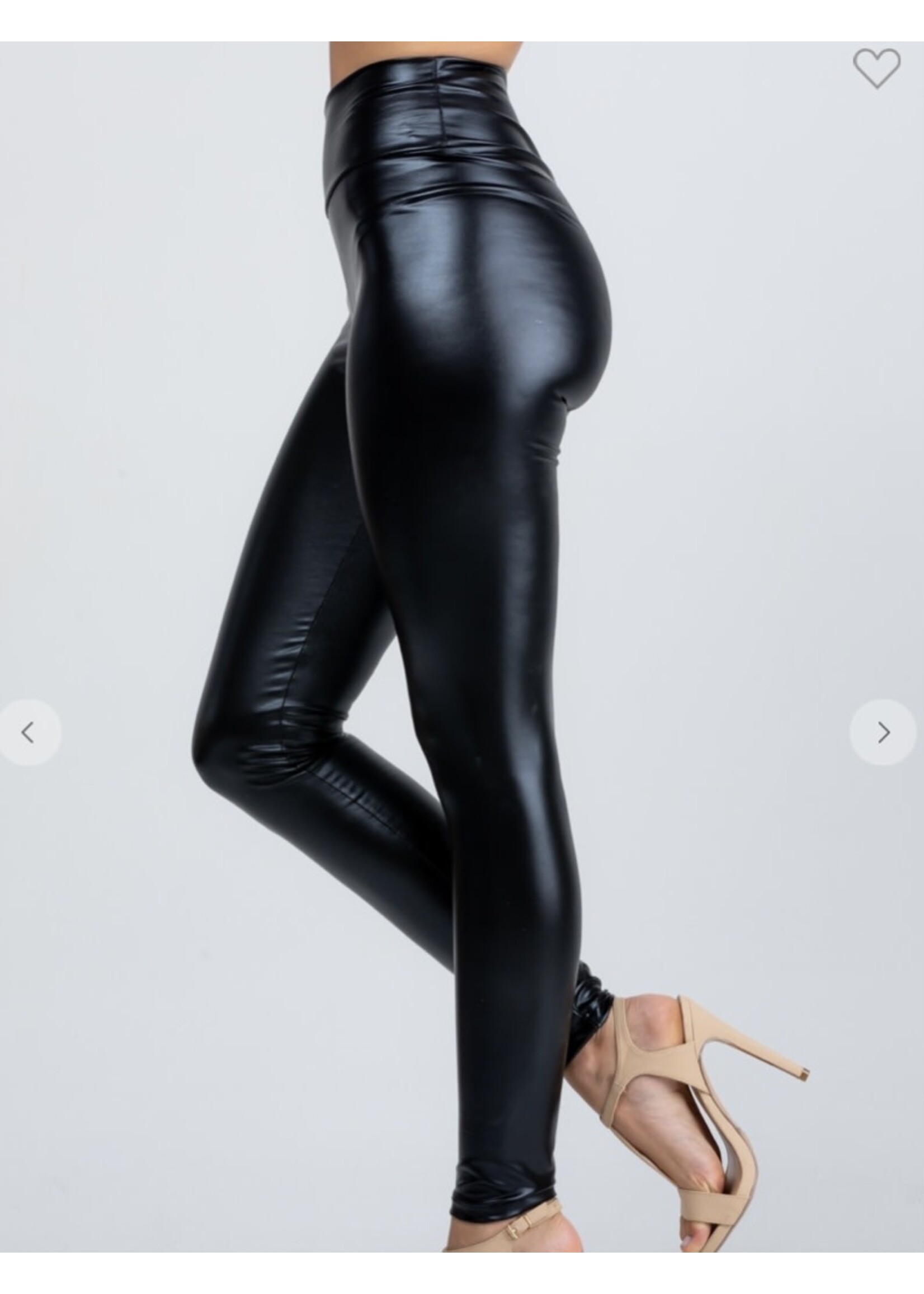 Faux Leather Leggins - Traveling Boutique