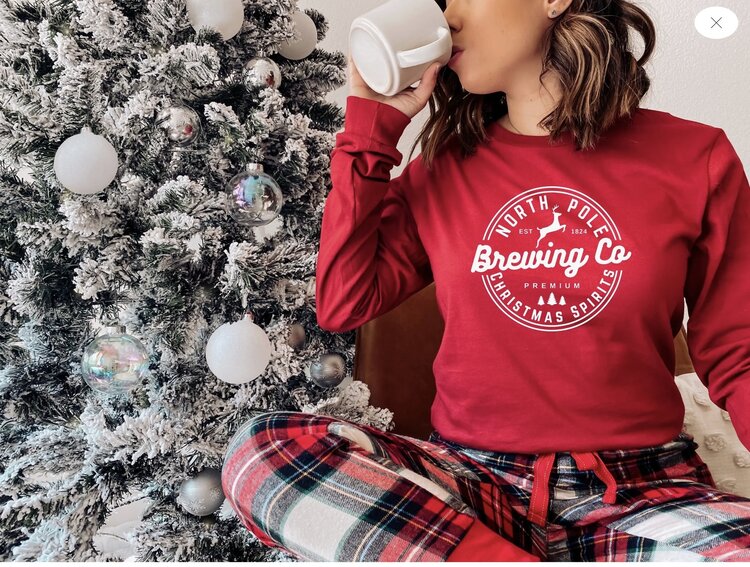 Long Sleeve North Pole Brewing Co Tee