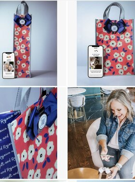 Tokki Reusable QR Code Gift Bag for bottles