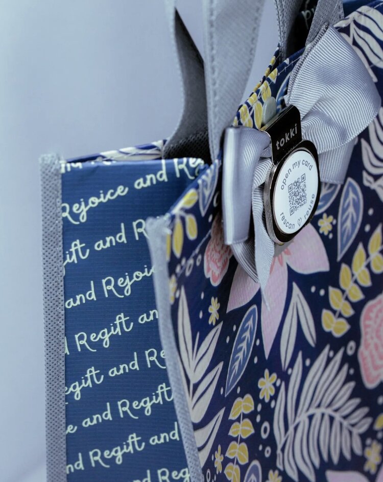 Tokki Reusable QR Code Gift Bag for bottles