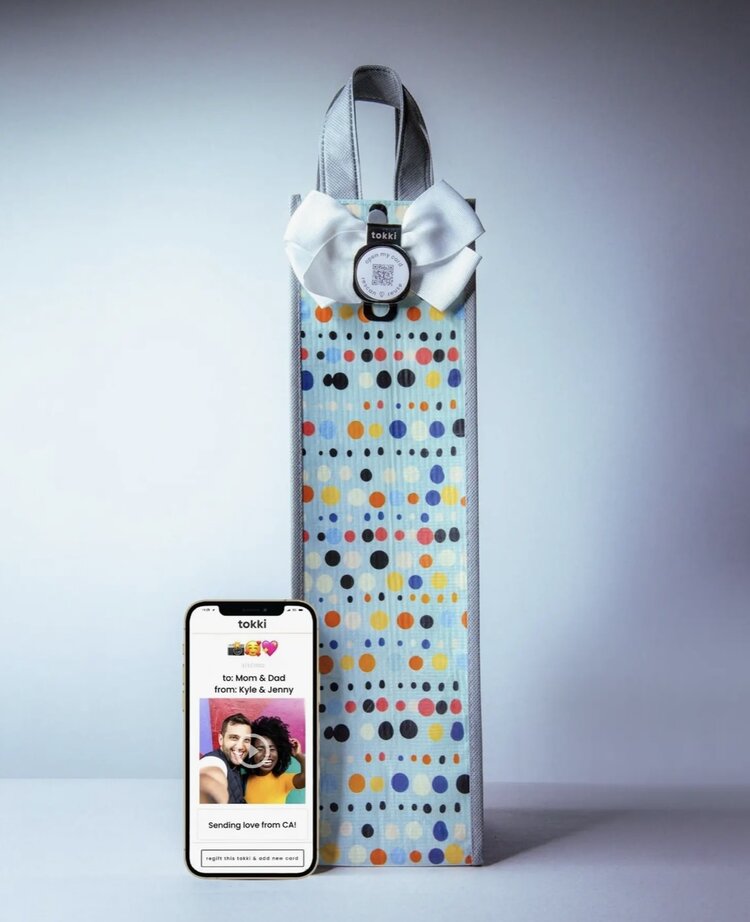 Tokki Reusable QR Code Gift Bag for bottles