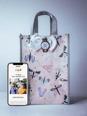 Large Reusable QR Code Card and Gift Bag