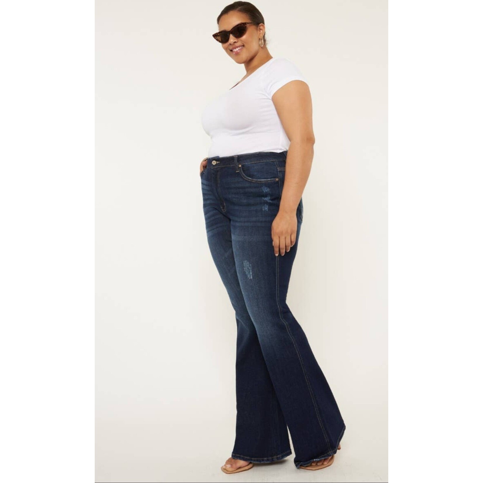 Kan Can Jenny High Rise Bootcut curvy