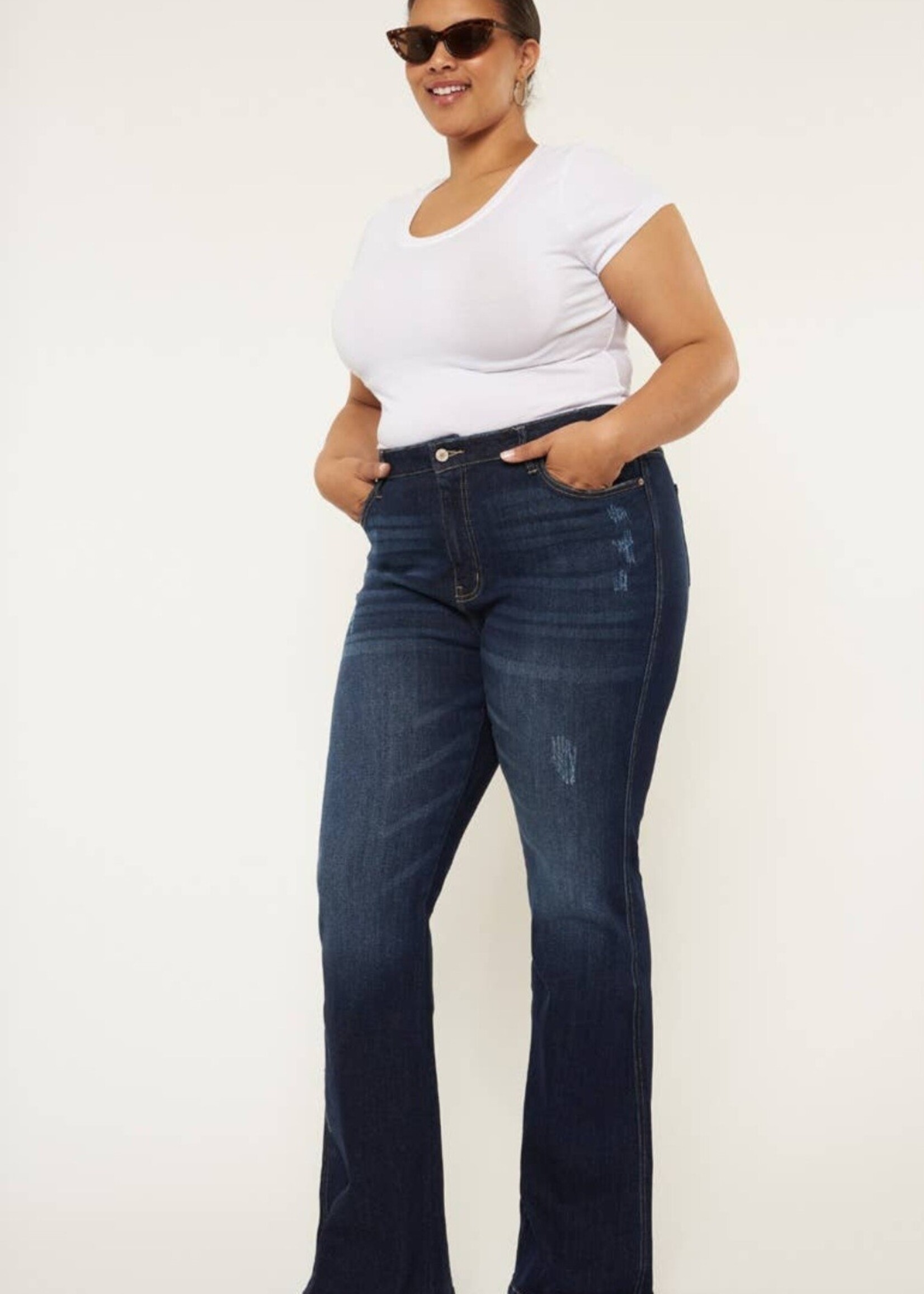 Kan Can Jenny High Rise Bootcut curvy