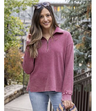 Grace & Lace Hideaway Thermal Pullover