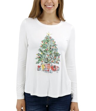 Grace & Lace Christmas Tree Graphic Tee