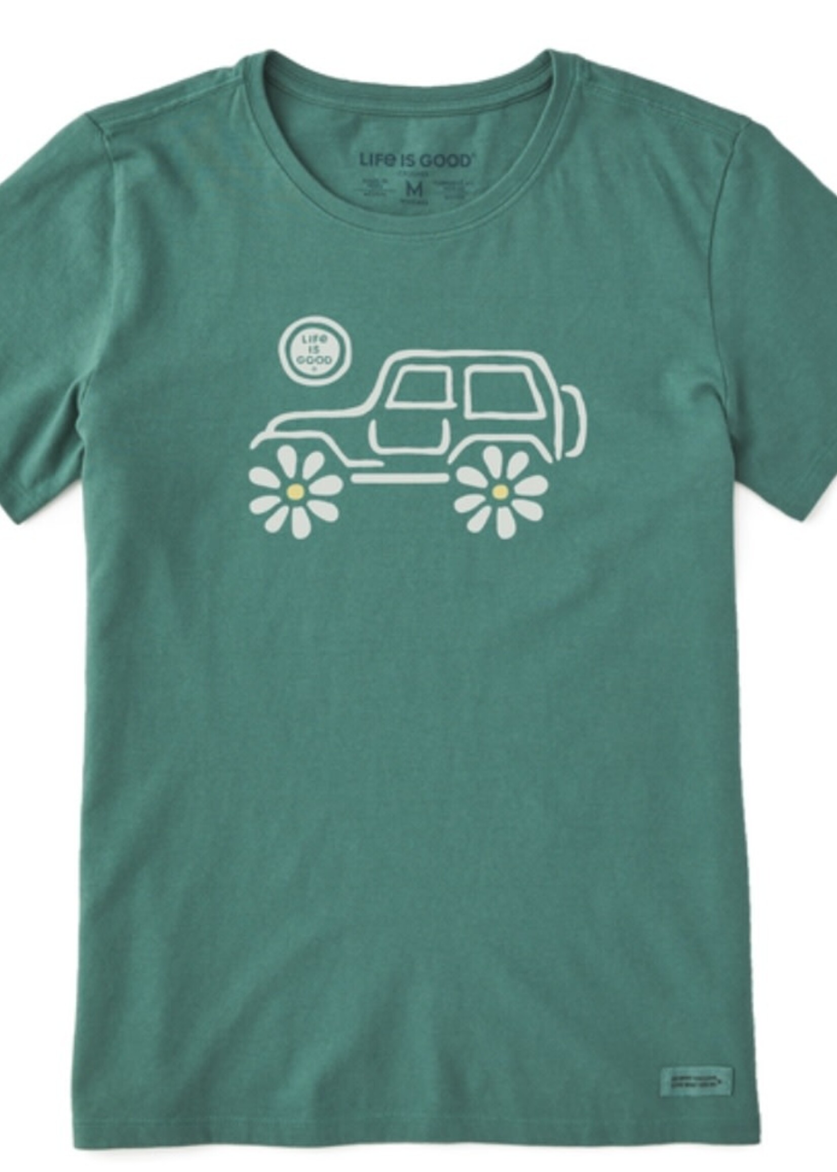 Life is Good Womans Vintage Daisy ATV Crusher Tee