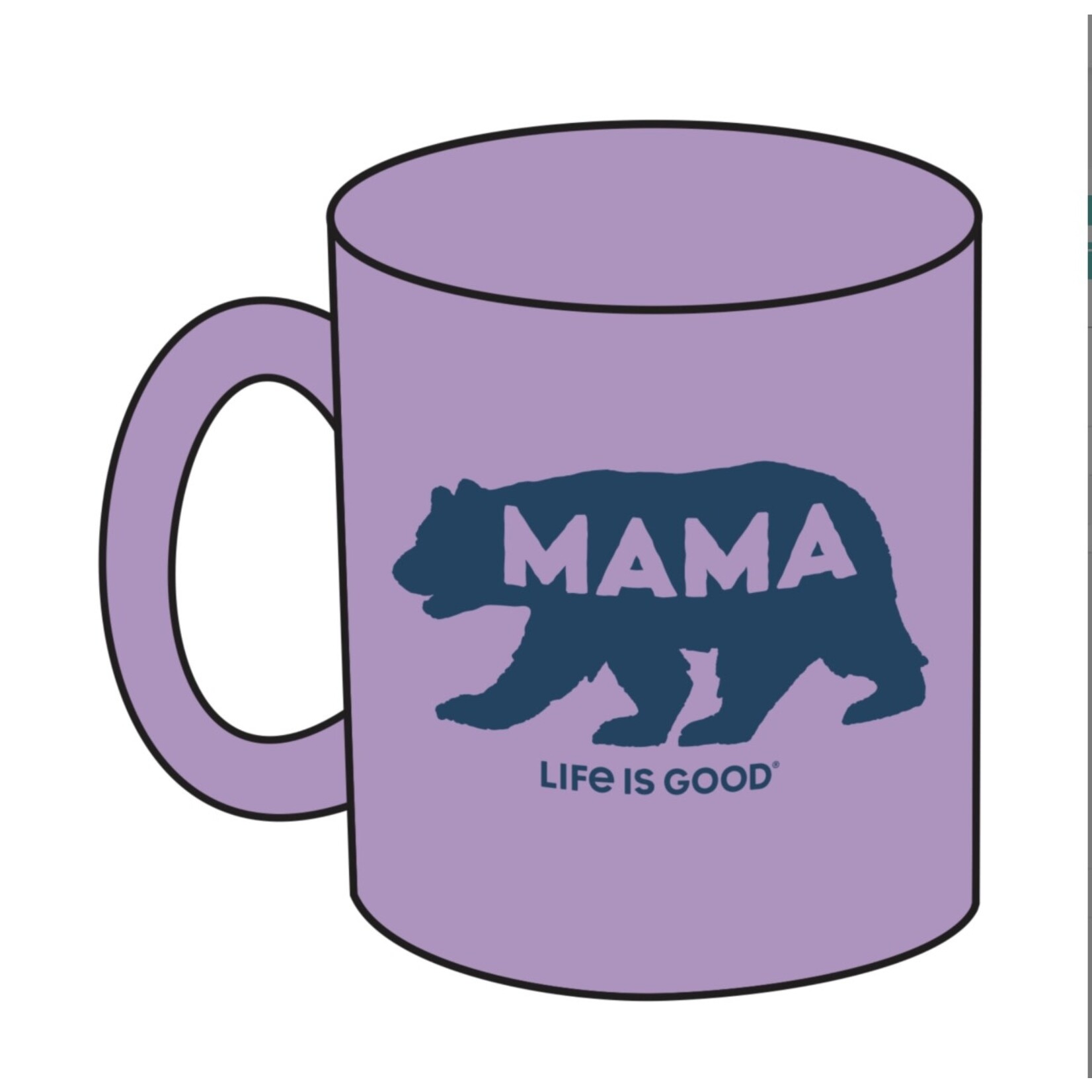 Life is Good Mama Bear Silhouette Jake’s Mug