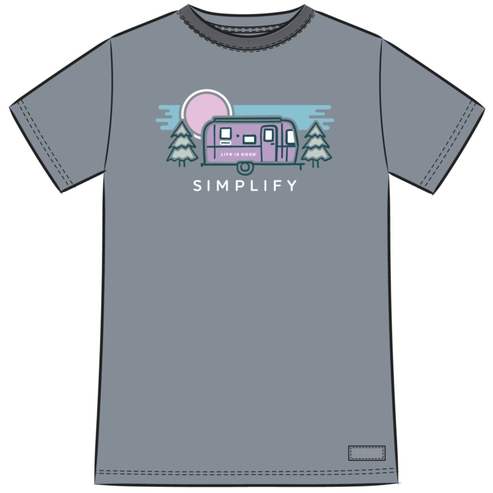 Womans Simplify Camper Short Sleeve Crusher Tee