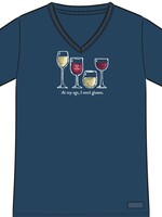Womans I Need Wine Glasses Crusher Tee