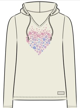 Womans Heart Daisy Long Sleeve Crusher