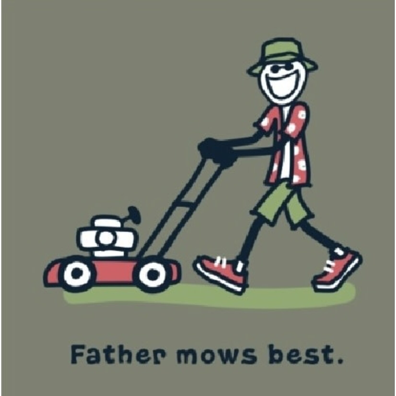 Life is Good Men’s Jake Father Mows Best Push Mower