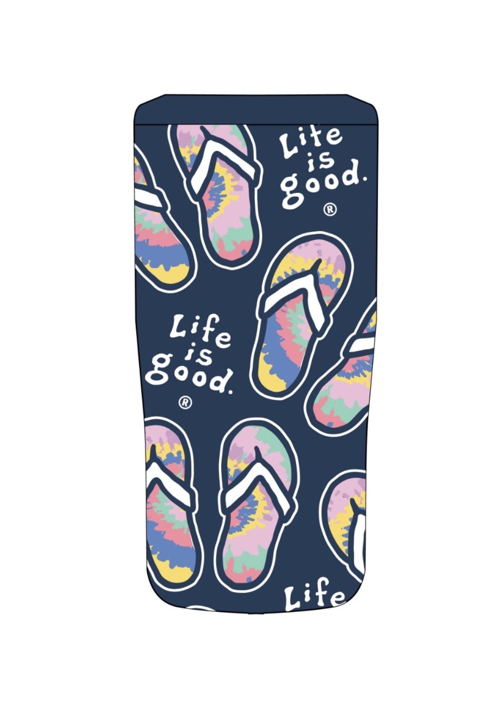 Vintage Tie Dye Flip Flops 4-IN-1 Stainless