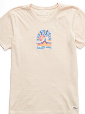 Life is Good Womans Here Comes The Sun Arch Crusher Tee