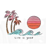 Life is Good Womans Quirkey Wave Pam Sun Crusher Tan