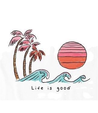 Life is Good Womans Quirkey Wave Pam Sun Crusher Tan