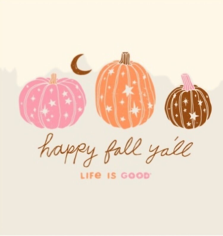 Life is Good Womans Woodcut Celestial Pumpkins Long Sleeve