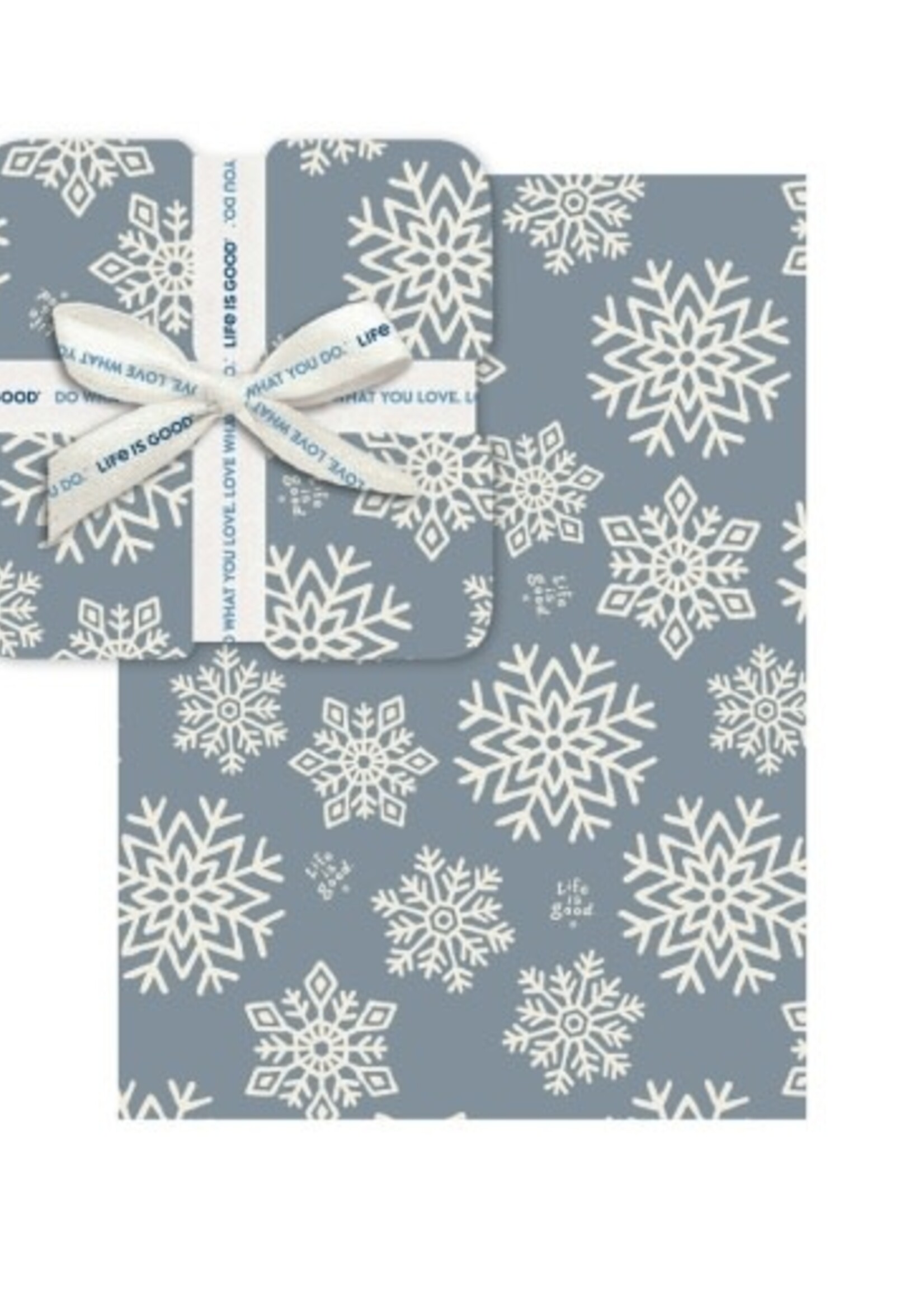 Life is Good SNOWFLAKE PLUSH THROW BLANKET
