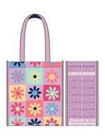Life is Good HAVE A NICE DAISY SQUARES THE GOOD TOTE