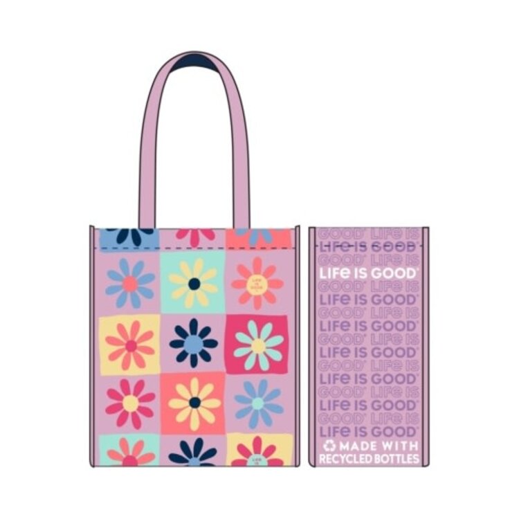 Life is Good HAVE A NICE DAISY SQUARES THE GOOD TOTE