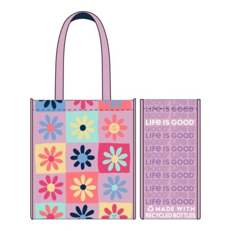 Life is Good HAVE A NICE DAISY SQUARES THE GOOD TOTE