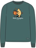 Life is Good WOMEN'S WINNIE HELLO PUMPKIN LONG SLEEVE