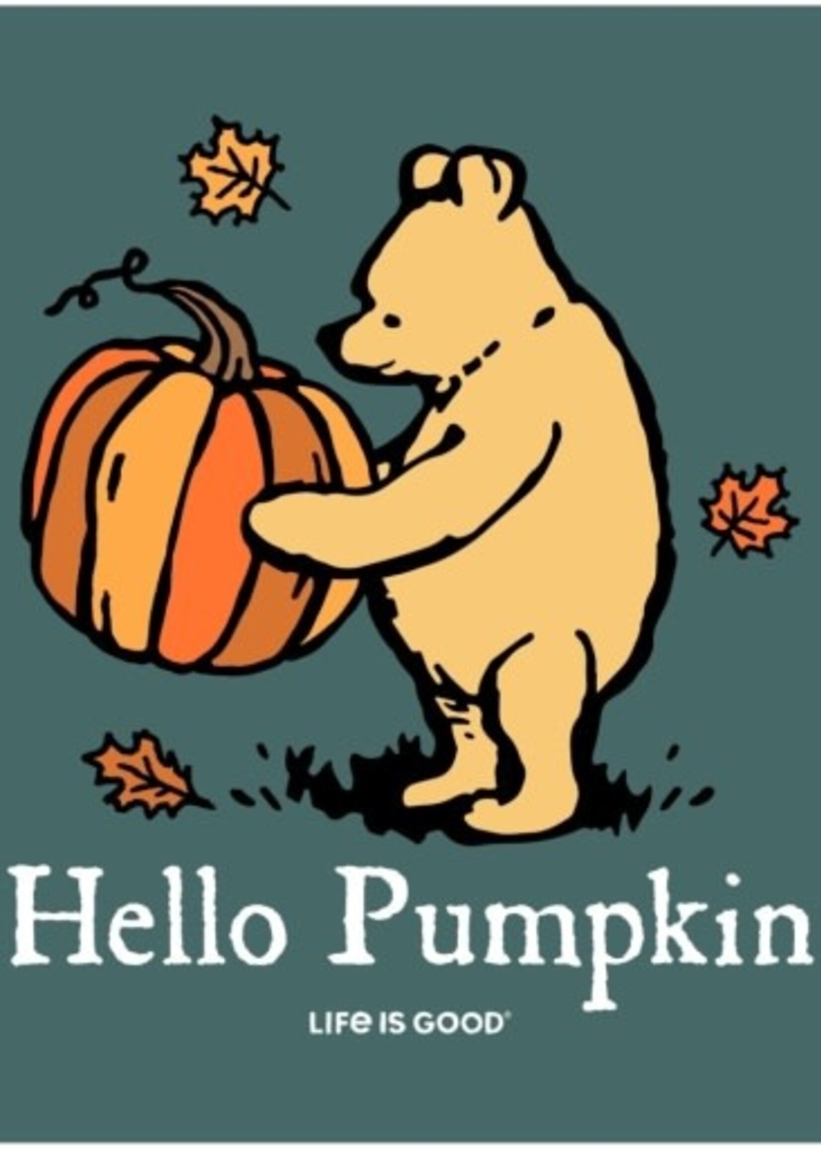 Life is Good WOMEN'S WINNIE HELLO PUMPKIN LONG SLEEVE