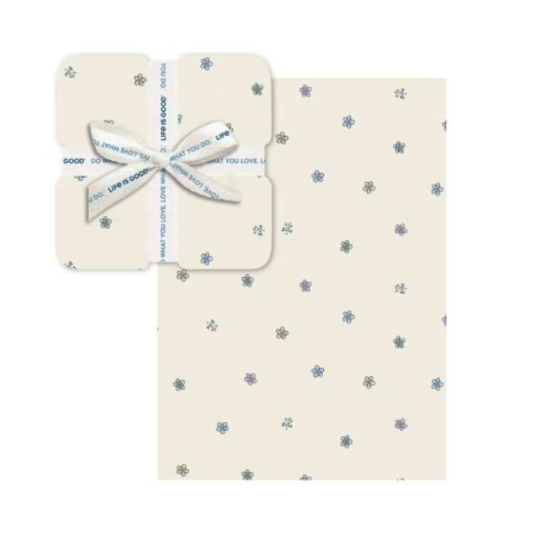 Life is Good VINTAGE DAISIES PLUSH THROW BLANKET