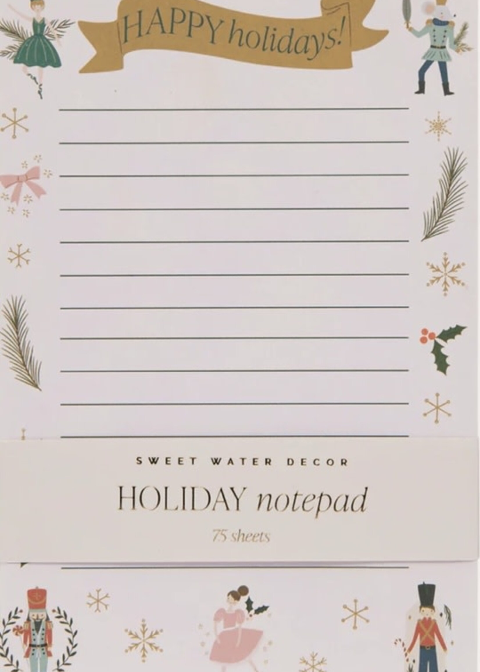 Sweet Water Decor Nutcracker Notepad