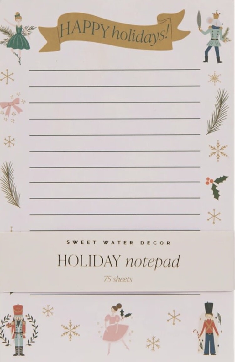 Sweet Water Decor Nutcracker Notepad