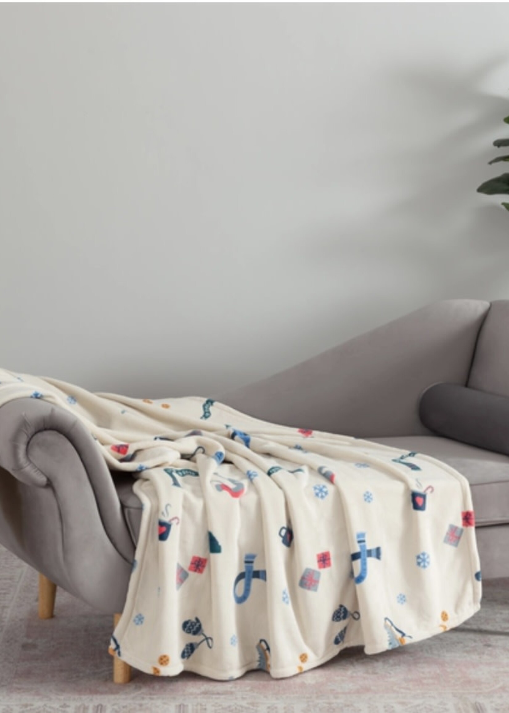 Life is Good WINTER FUN PLUSH THROW BLANKET