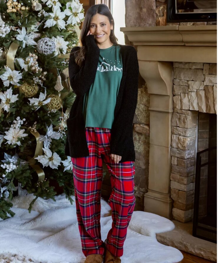 Grace & Lace Flannel Christmas  Pajama Pants