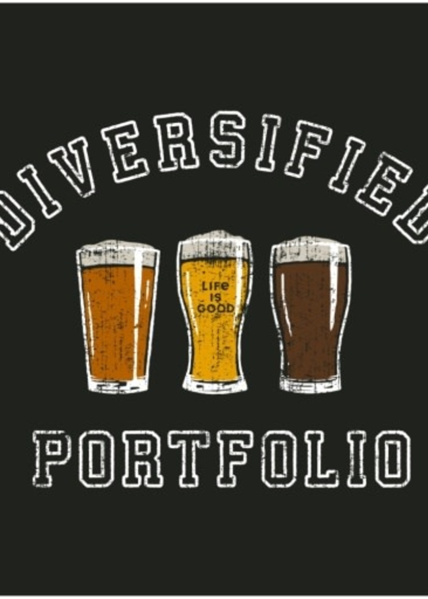 Life is Good MEN'S DIVERSIFIED PORTFOLIO BEER SHORT S