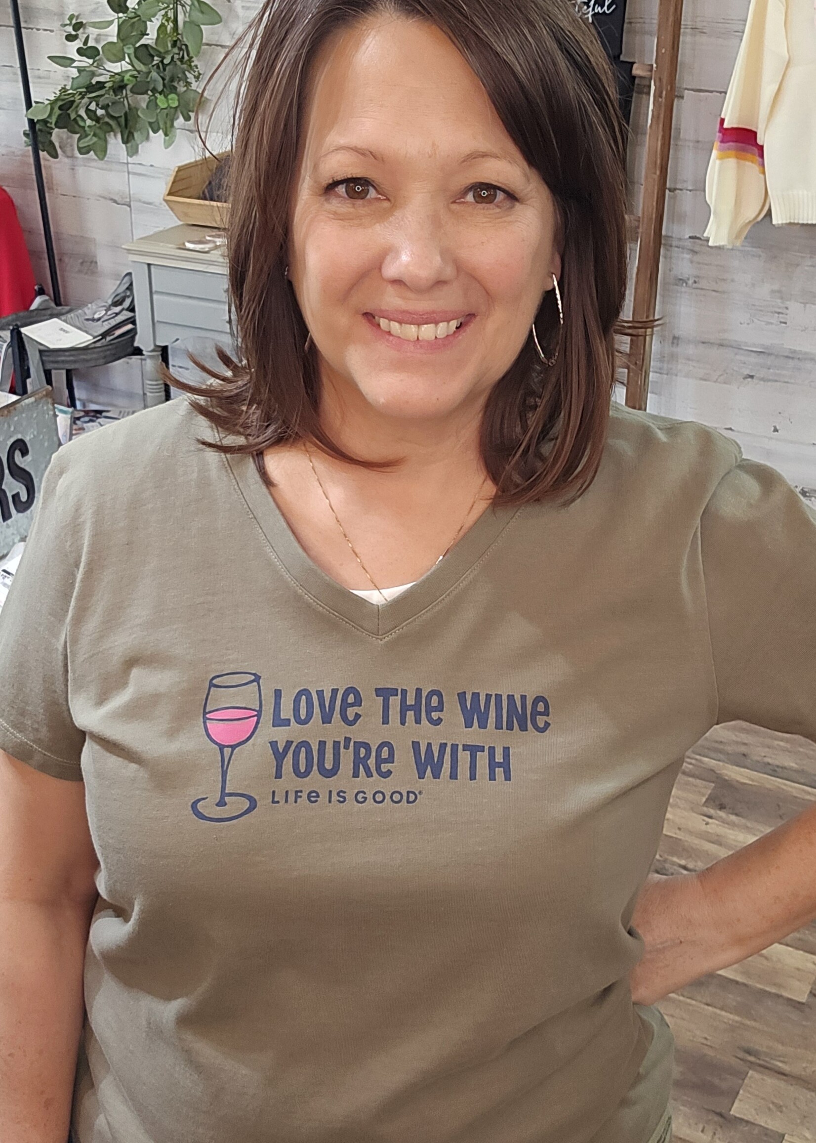 Life is Good Women’s Love The Wine Crusher VEE