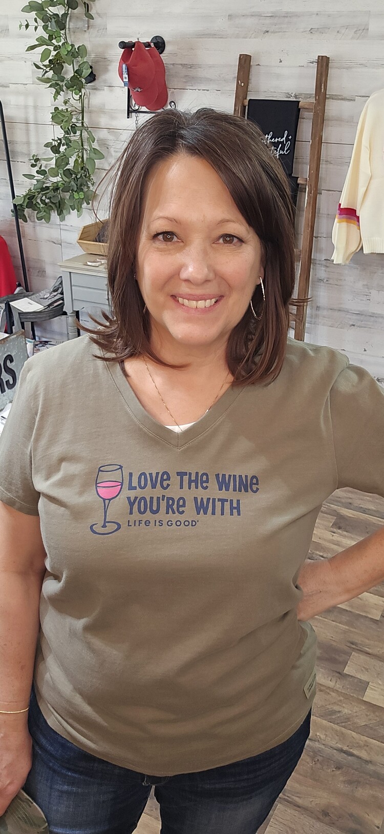 Life is Good Women’s Love The Wine Crusher VEE