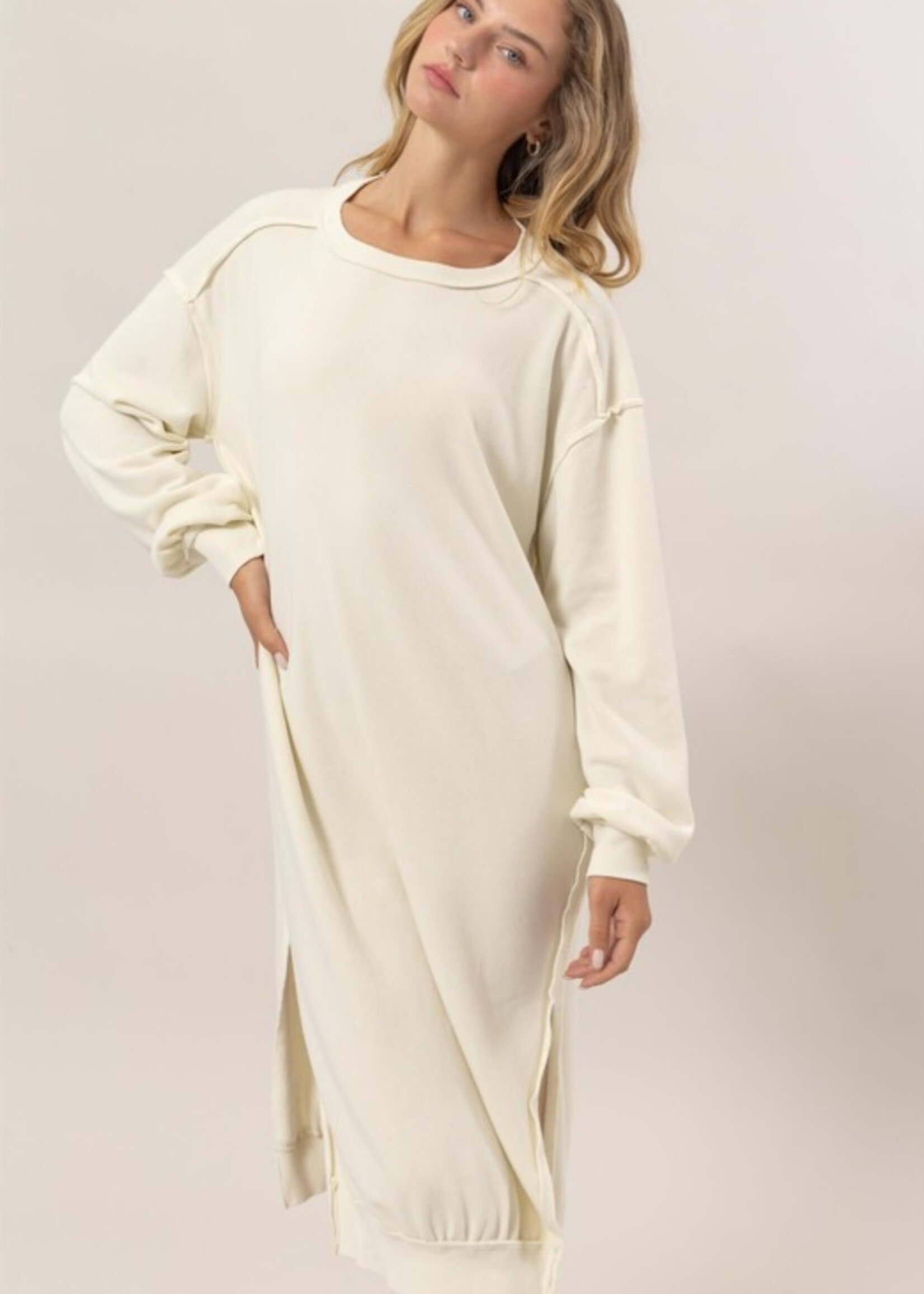 HYFYVE Sweatshirt Midi Dress