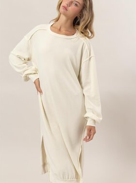 HYFYVE Sweatshirt Midi Dress