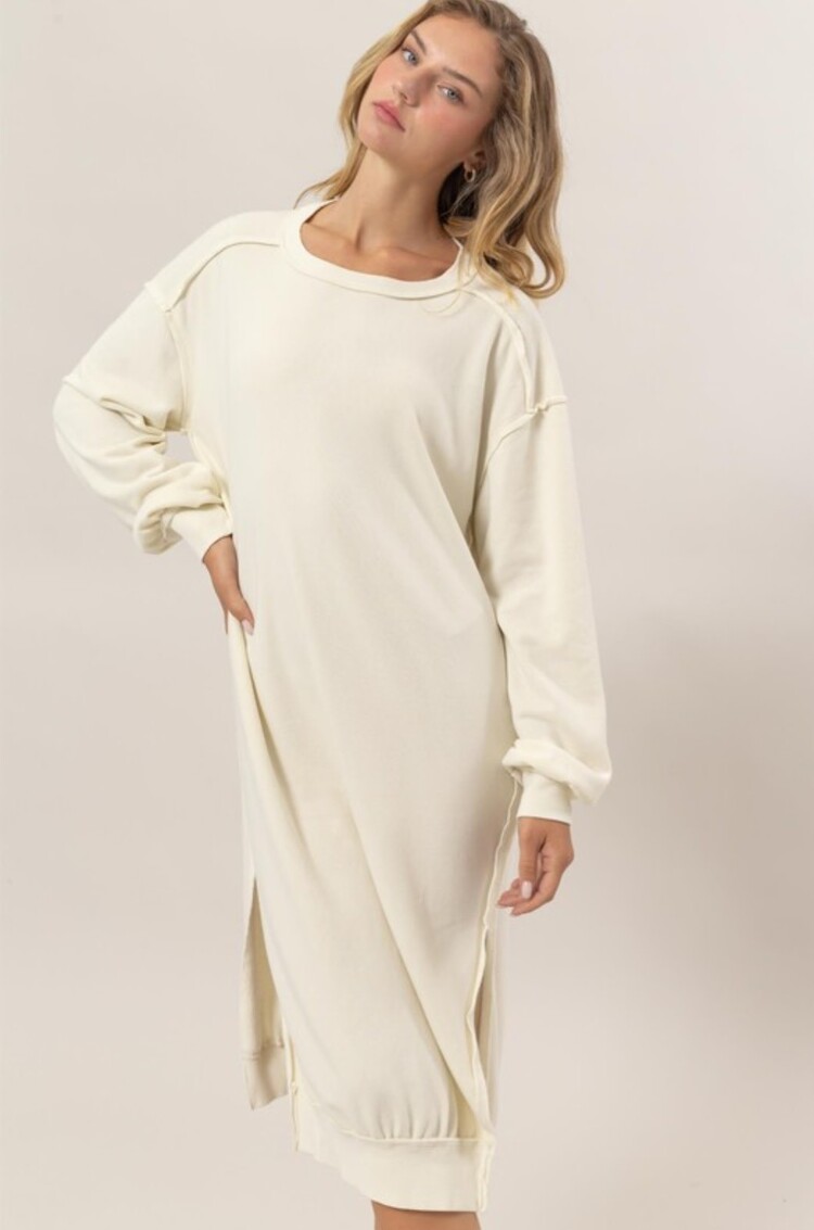 HYFYVE Sweatshirt Midi Dress