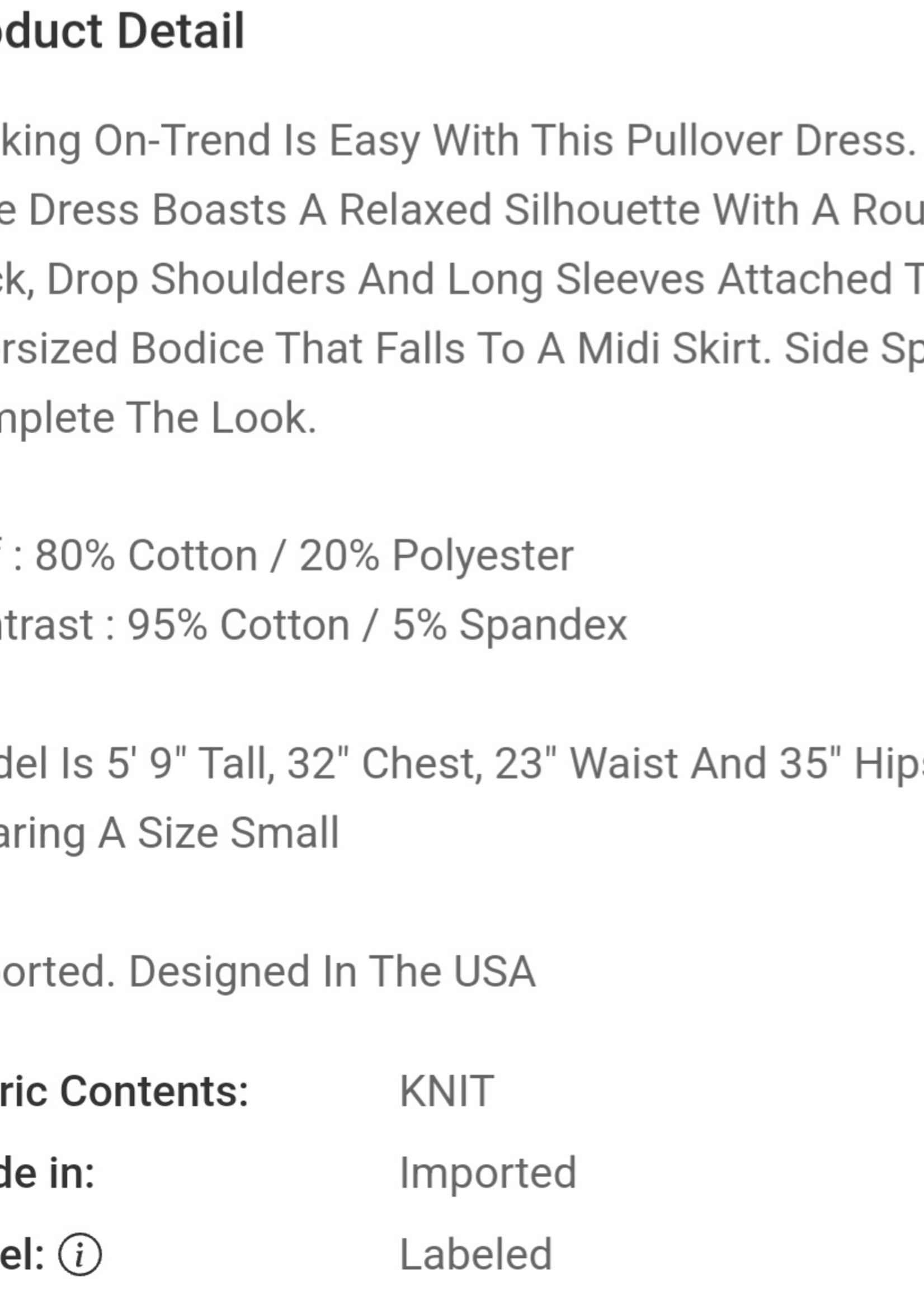 HYFYVE Sweatshirt Midi Dress