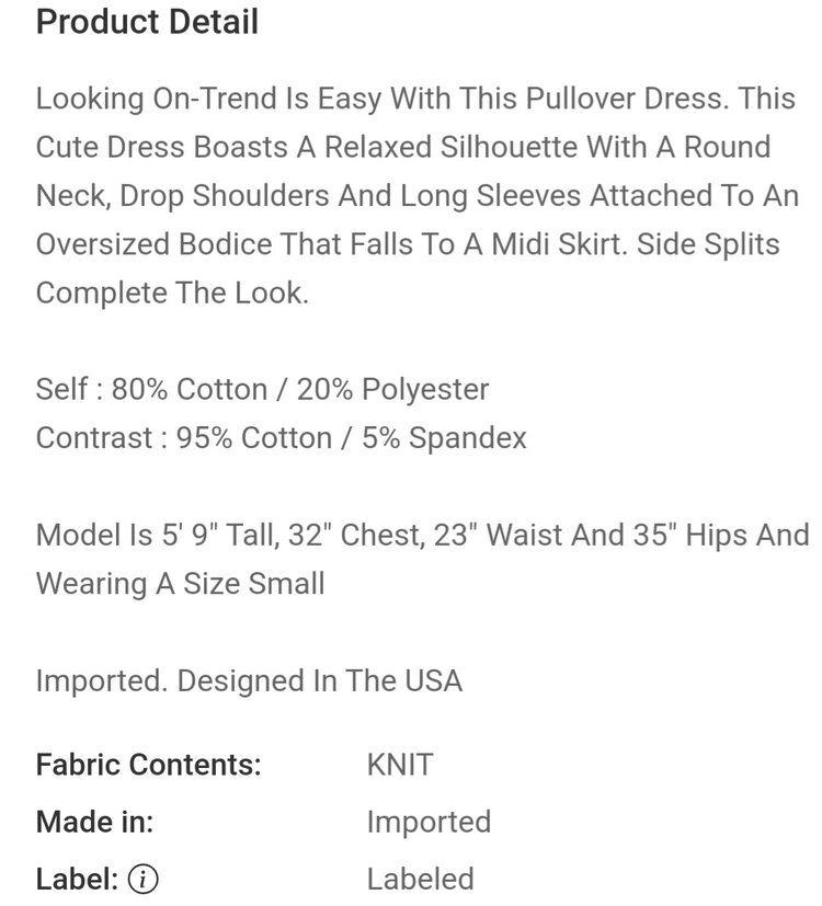 HYFYVE Sweatshirt Midi Dress