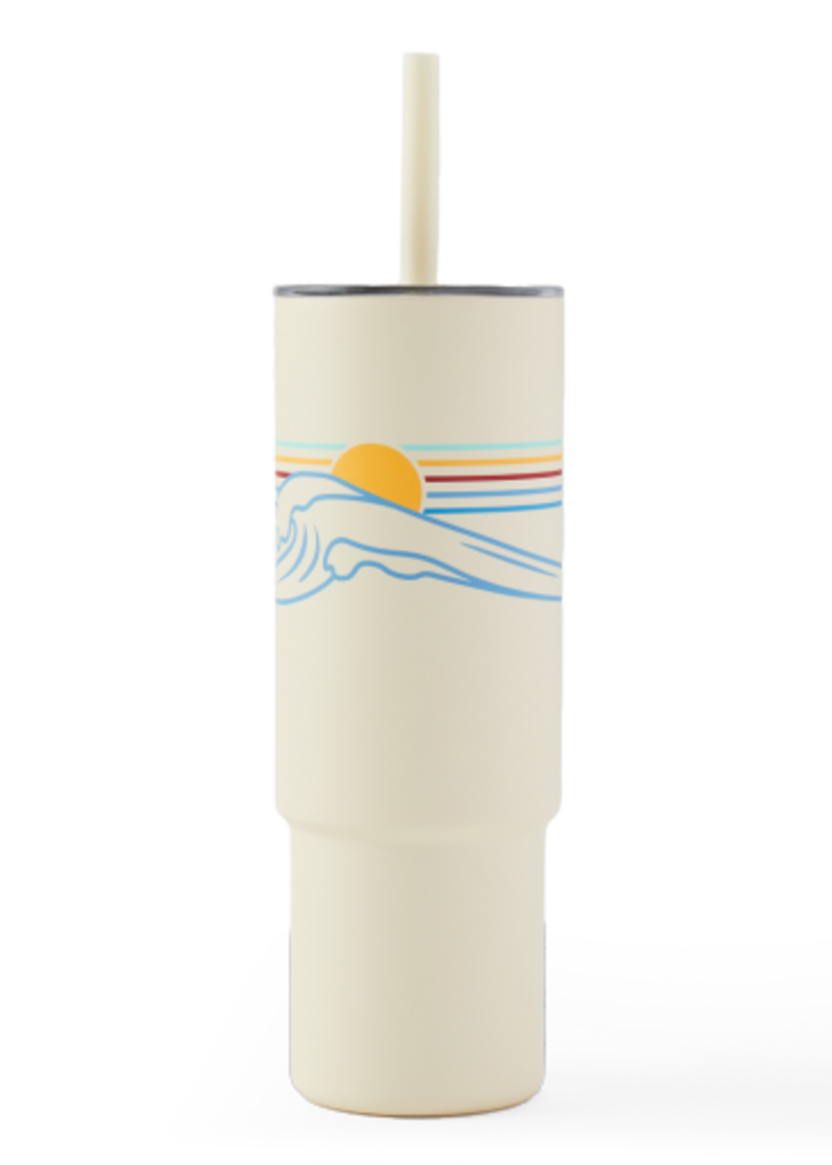 Life is Good WAVE STRIPE 32 OZ. CUP AND STRAW