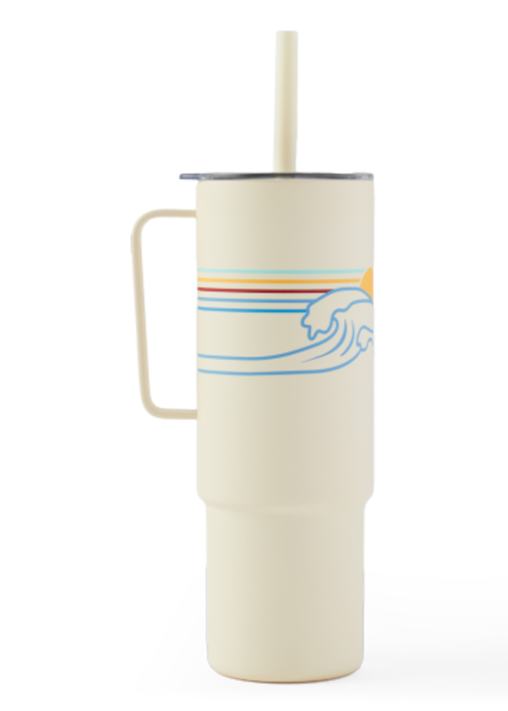 Life is Good WAVE STRIPE 32 OZ. CUP AND STRAW